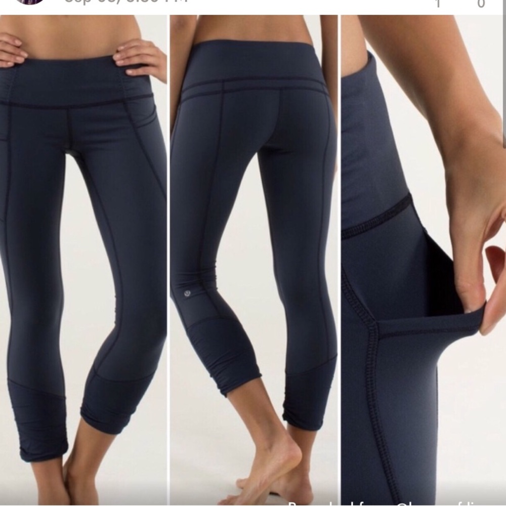Lululemon Women’s Capri Leggings Navy SZ 4